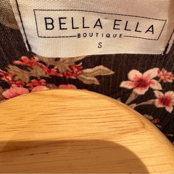 Floral Boho Feminine Ruffle Tiered Flutter Dress Sz S - Picture 8 of 9